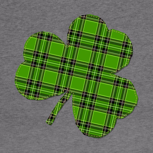 St Patrick's Day Irish Green Flannel Shamrock by TBA Design